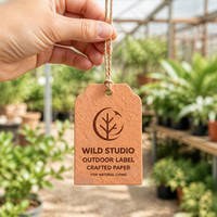 Étiquettes en papier personnalisées faites sur mesure, étiquettes de marque extérieures personnalisées avec ficelle, étiquettes de jardin naturelles
