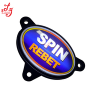 Bahan plastik baiy Spin Rebet tombol Oval asli BaIIy Game tombol tekan untuk Video terampil Game mesin