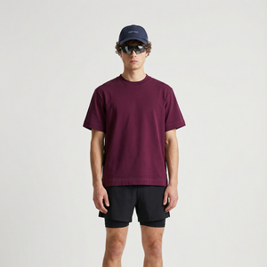T-Shirt da Uomo in Misto Cotone Premium - Vestibilità Oversize Rilassata, Tessuto Ultra Morbido e Traspirante, Maglietta Nera per Uso Casual e Palestra - Product Image 1