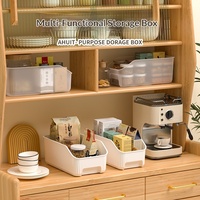 Panier de rangement pour armoire de cuisine et salle de bain - Polypropylène sans couvercle, design moderne pour le stockage des collations et des assaisonnements