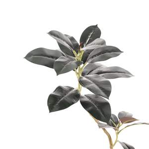 Petites feuilles de <span class=keywords><strong>caoutchouc</strong></span> artificielles en pot de style moderne Banyan <span class=keywords><strong>Ficus</strong></span> Bonsai Plantes pour la décoration - Product Image 3