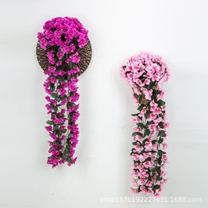 Plante artificielle violette en forme d'araignée, guirlande murale, fleur en plastique, fausse fleur en soie, décoration de mariage, décoration intérieure et extérieure - Product Image 1