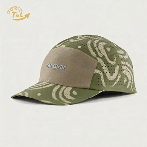 Casquette de baseball respirante en maille 4UGEAR, imprimé géométrique, unisexe, pour l'extérieur, printemps-été, ajustée, bleu clair gris - Product Image 1