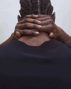 Camiseta Blanca Lisa de Algodón 100% Pesado al por Mayor, Camisetas Blancas Lavadas Personalizadas para Hombre, Camiseta Oversize con Cuello Simulado - Product Image 4