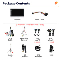 Autoradio multimédia MEKEDE Android 14 avec CarPlay, DSP, RDS, navigation, écran 7 pouces pour unité principale universelle avec bouton