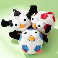 Jouet interactif pour chien en peluche, design oiseau, avec couineur et papier froissé
