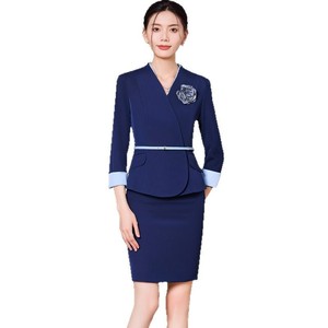 Women's Suit Set Satin Three Quarter Sleeve Short Skirt Office Lady Spring Breathable Elegant Slim Fit - Product Image 5