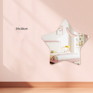 <span class=keywords><strong>Miroir</strong></span> acrylique <span class=keywords><strong>miroir</strong></span> incassable sans verre joli <span class=keywords><strong>miroir</strong></span> <span class=keywords><strong>mural</strong></span> incassable pour la décoration de la maison cadeau pour enfants femmes hommes - Product Image 1