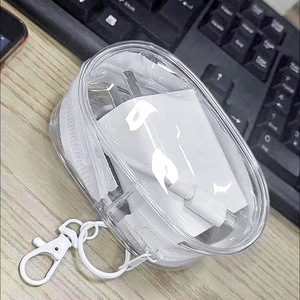 Transparent data cable storage <b>bag</b>, mini dustproof figurine/doll display <b>bag</b>, portable <b>bag</b>, earphone storage box organizer <b>bag</b> - Product Image 2