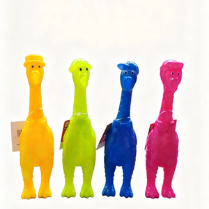 Juguete de Dinosaurio de PVC Multicolor, Suave, Chirriante y Divertido, para Bebés de 1 a 3 y de 5 a 7 Años, Alivio del Estrés y Diversión Sensorial - Product Image 1