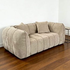 Sofá Individual de Tela sin Marco con Relleno de Chenilla y Esponja <span class=keywords><strong>para</strong></span> Salas de Estar Pequeñas - Product Image 4