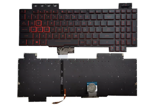 แป้นพิมพ์เทคลาโดสสำหรับเอซุส ทียูเอฟ เกมมิ่ง FX504 FX504GD FX504GE <span class=keywords><strong>FX504GM</strong></span> FX80 FX80GM ภาษาอังกฤษ US แบ็คไลท์ - Product Image 6