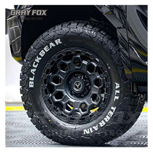 Rines GRAYFOX Negros Personalizados de 17-<span class=keywords><strong>22</strong></span> Pulgadas, Forjados, Diseño Cóncavo 6x135, 6x139.7, Todoterreno para Land Rover, <span class=keywords><strong>Toyota</strong></span> <span class=keywords><strong>RAV4</strong></span>, F150, Ford F150 - Product Image 1