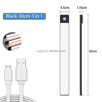 Lampe de garde-robe LED automatique activée par le mouvement USB Rechargeable pour chambre placard intérieur éclairage de nuit sans fil