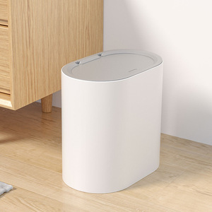 Poubelle de cuisine et salle de bain élégante à couvercle rabattable pour dropshipping Shopify, idéale pour les espaces étroits, bureau et toilettes - Product Image 5