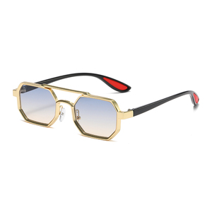 Occhiali da Sole Vintage in Lega Personalizzati, Montatura Quadrata Punk, Occhiali da Guida Rettangolari per Uomo, Occhiali da Sole alla Moda 2024 - Product Image 6