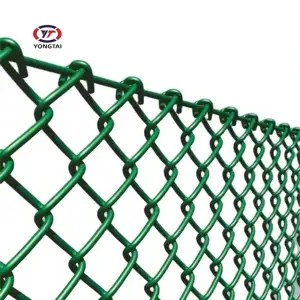 9 gauge 6ft 8ft usato zincato e PVC diamante catena di collegamento mefence rolls prezzo per la vendita/ciclone wire2x2 "foro catena di recinzione