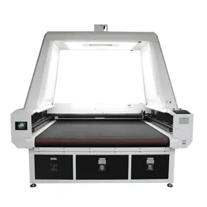 Máquina de corte a laser para indústria de roupas de alfaiataria, câmera CCD, bordado por sublimação, alimentação automática