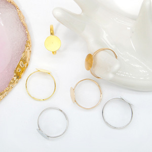 Round Disc Metal <b>Ring</b> Holder Adjustable Adhesive Setting For <b>Ring</b> Making 10mm Jewelry Accessory - Product Image 3