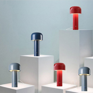 Modern <strong>Small</strong> Iron Mushroom Table <strong>Lamps</strong> with <strong>Touch</strong> Control Adjustable Eye Caring Battery Operated for Reading Room - Product Image 5