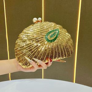 Trendy pearl <b>Wedding</b> Party <b>Clutch</b> Purse elegant Women's Tote bags Luxury Crystal evening bags single-shoulder crossbody bags - Product Image 2