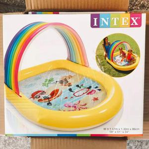 A0731 Intex 57156 Centro de Juegos <span class=keywords><strong>Inflable</strong></span> de Plástico <span class=keywords><strong>con</strong></span> <span class=keywords><strong>Techo</strong></span>, Parque Acuático, Deportes, <span class=keywords><strong>Piscina</strong></span> Infantil <span class=keywords><strong>para</strong></span> Bebés al Aire Libre <span class=keywords><strong>con</strong></span> Toboganes - Product Image 3