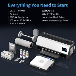 Best <b>Desktop</b> CE 13 Inch Pet Film Heat Transfer Auto Clean XP600 Head Impresora Dtf <b>Printer</b> Printing Machine for T-shirt Fabrics - Product Image 4