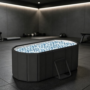 Équipement de bain pliable en plastique de haute qualité, adapté aux salles de sport de luxe à domicile et aux loisirs en plein air, pour la thérapie par l'eau froide, baignoire de glace. - Product Image 1