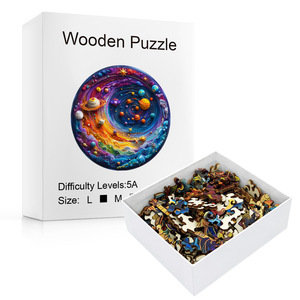High-Difficulty Special-Shape <strong>Wooden</strong> <strong>Pegged</strong> <strong>Puzzles</strong> Imported Decorative Gift for <strong>Adults</strong> and Children Decompression Toy - Product Image 1