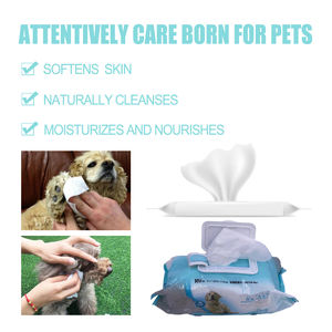 <span class=keywords><strong>Wipex</strong></span> eko organik evcil hayvan mendil kedi Pet Deodorant mendil biyobozunur Spunlace Nonwoven köpek kıyafeti silecekleri evcil hayvanlar için - Product Image 5