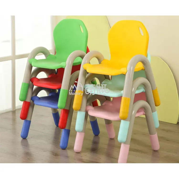 Moetry – chaise empilable pour enfants, mobilier en plastique pour salle de classe préscolaire