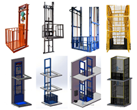 Monte-charge hydraulique robuste pour le levage de marchandises industrielles en usine et atelier