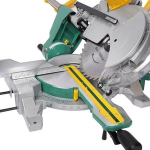 Sierra ingletadora deslizante industrial con motor de inducción para madera, sierra ingletadora compuesta para carpintería, sierra ingletadora de sobremesa para corte de aluminio - Product Image 3