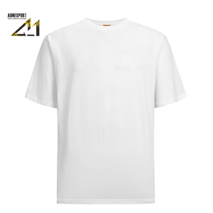 T-shirt décontracté respirant à manches courtes pour homme, coupe classique, 100 % coton biologique épais, 150 g/m², vente en gros OEM - Product Image 2