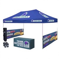 Tente d'exposition personnalisée en promotion, auvent escamotable avec parois latérales, stand de salon professionnel portable 10x10 10x20 FT, robuste pour l'extérieur