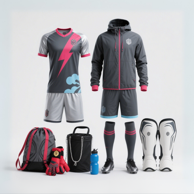 Customizable Football Sportswear Set - Training Suit Team Name High-definition Heat Transfer Technology Football Set