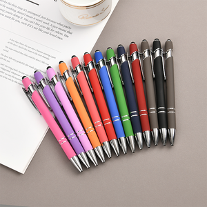 Schreibwaren 2-in-1 Hochwertiger Roségold-Touchscreen für Kugelschreiber Multifunktionaler Metall-Sportkörper Werbe-Logo - Product Image 1