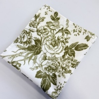 Serviettes de table en tissu polyester à imprimé floral décoratif pour mariage, fête, banquet, événements