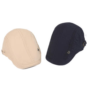 Nouvelle Version solide coton Style britannique hommes gavroche chapeau <span class=keywords><strong>été</strong></span> cousu lierre ajuster dames peintre chapeau - Product Image 5