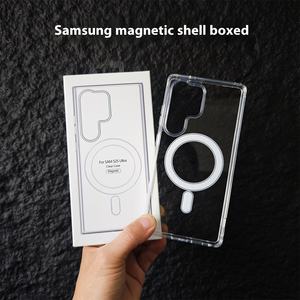 Vente en gros pour <span class=keywords><strong>Samsung</strong></span> pour Galaxy S25 S24 S23 S22 <span class=keywords><strong>Coque</strong></span> de téléphone transparente en TPU magnétique <span class=keywords><strong>Coque</strong></span> de protection arrière - Product Image 2