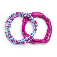Canner — chaîne de perles à la taille, élastique, perles de ventre, pour l'été, bijoux de Bikini africains pour femmes et filles
