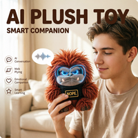Jouet interactif IA compagnon, animal en peluche intelligent à commande vocale, support émotionnel, apprentissage multilingue, robot pour enfants, cadeau