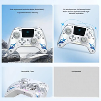 Manette de jeu multifonctionnelle à commande intelligente, design antichoc avec vibration pour jeux sur grand écran PC et Android