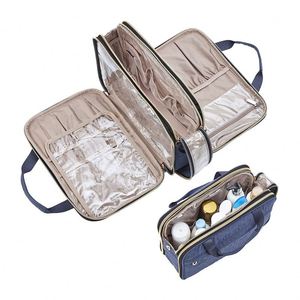Eco Friendly Travel Toiletry <b>Bag</b> Custom Cotton <b>Make</b> <b>up</b> Pouch Multifunctional Pockets Makeup Cosmetic <b>Bag</b> - Product Image 4