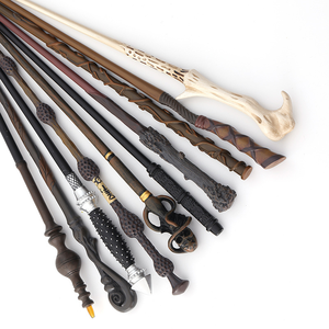 <span class=keywords><strong>Baguette</strong></span> <span class=keywords><strong>magique</strong></span> en bois de teck de qualité supérieure, décorée à la machine, avec cœur en métal, style <span class=keywords><strong>Hermione</strong></span>, finition haut de gamme - Product Image 6