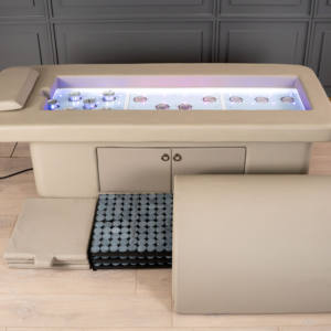 Tempat tidur terapi detoks listrik Modern keluaran baru 2025 langsung pabrik Steam Spa Sauna perangkat pusat kulit sintetis Gym Hotel - Product Image 4