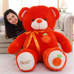 Grosir Boneka & Boneka Mainan Hewan Lembut Hari Valentine Buah Teddy Beruang Bantal Beruang Mainan Mewah dengan Anggur Stroberi