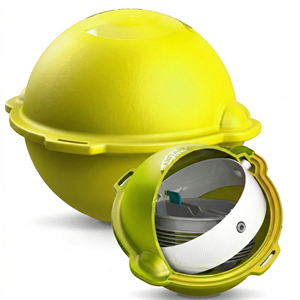 Bola Marcadora Amarilla Subterránea para Ubicación de Gas, 83 kHz, HDPE, Impermeable, 1.5m de Profundidad, para Rastreo de Tuberías - Product Image 3