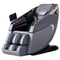 C109, la mejor silla de masaje, gran oferta, manipulador eléctrico 4D 6D, cuidado del cuerpo completo, Control de voz inteligente, cuero PU portátil cero