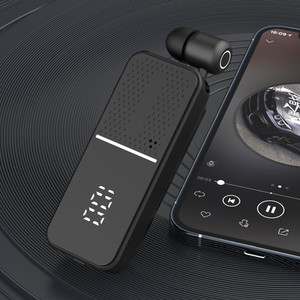 Lonvel Handsfree Earbud dengan Kabel Nirkabel, Earphone Headphone dengan Klip, Pengingat Panggilan dengan Getaran, <span class=keywords><strong>Headset</strong></span> Bisnis untuk Pengemudi Bisnis - Product Image 3